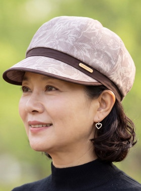 春秋薄款中老年女士防晒鸭舌帽
