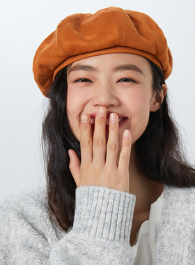 ZIYI贝雷帽女冬季新款南瓜帽