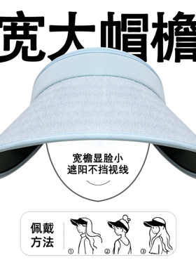 I空顶帽字母防紫外线遮阳防晒帽