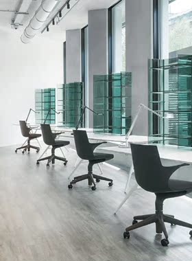 意大利Kartell 转椅办公椅现代SPOON CHAIR创意设计进口欧式