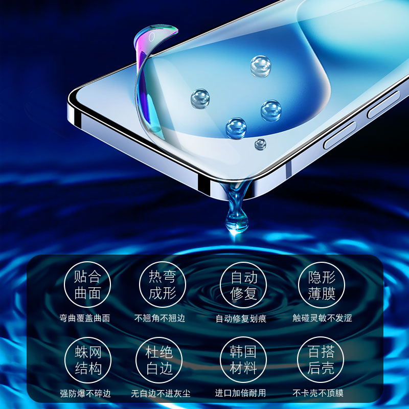 适用vivos30ProMini手机膜s20/s19/s18钢化水凝膜s17e/t防窥膜s16/s15/s12vivo保护s10/s9/s7软膜s6/s5贴膜s1 - 图1