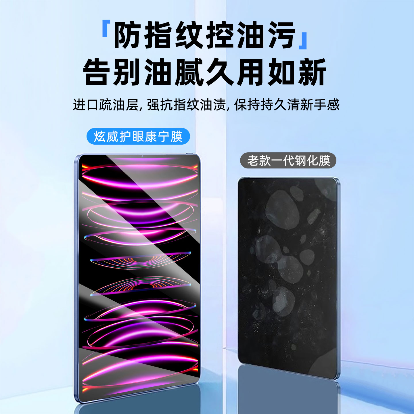 适用iPad钢化膜iPadPro2025平板iPadAir6/5苹果2024Mini7保护Air4Pro11寸2021ar10/9第九代3十2贴膜2020/2018 - 图3