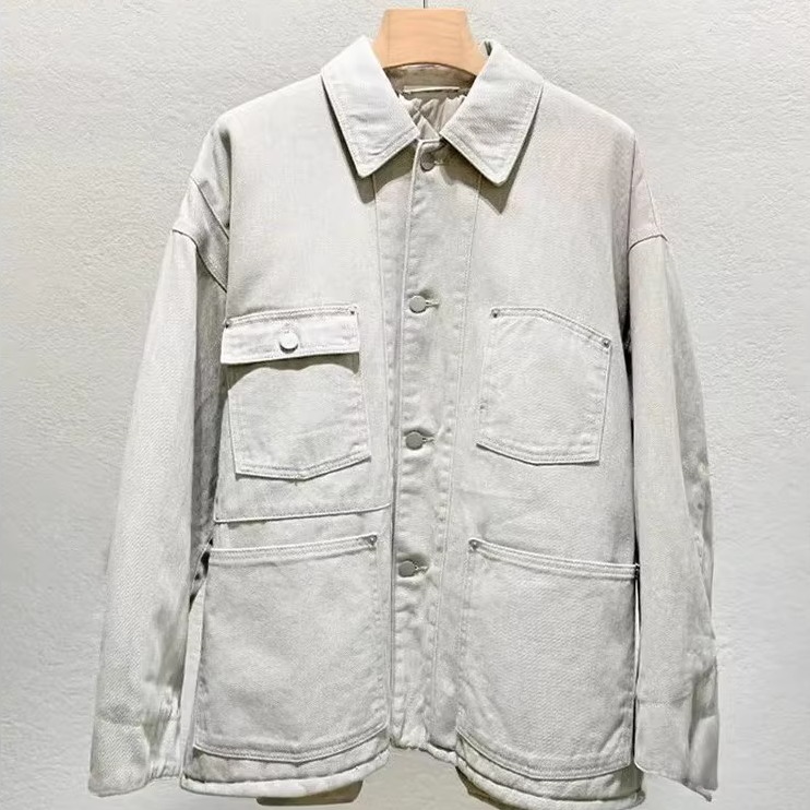 高品质!statement韩国2025秋季宽松显瘦夹棉牛仔外套女薄款棉衣 - 图0