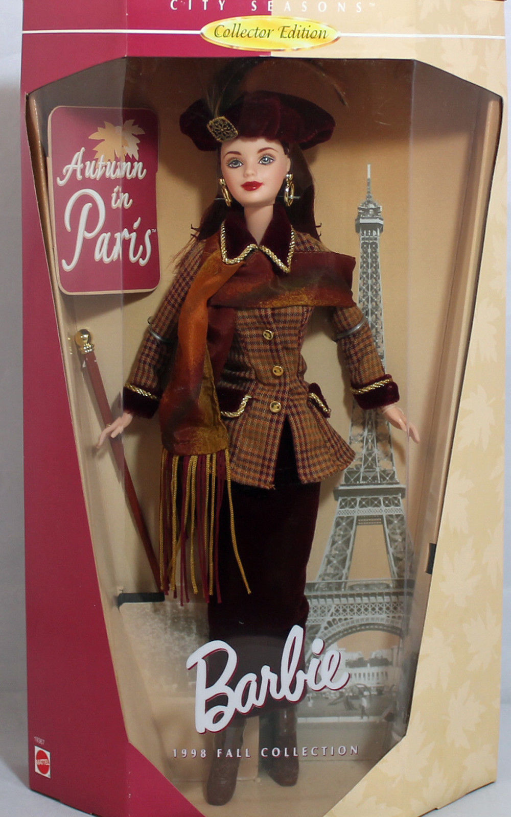 发 Barbie City Seasons Autumn In Paris 1998秋日巴黎芭比娃娃-图0