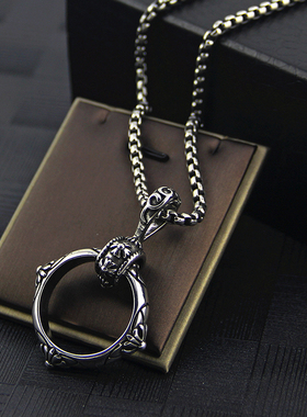 钛钢不掉色百搭男士欧美潮款项链