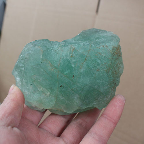 天然萤石毛料原石料 绿萤石紫萤石彩萤石原料 雕刻毛料矿物标本 - 图1