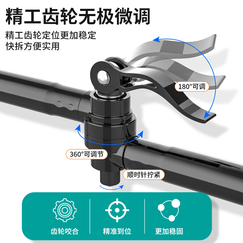 电动车撑伞支架电瓶自行车遮阳雨伞支撑架专用神器单车伞架固定器-图0