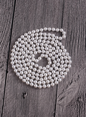 6mm贝壳珍珠长款项链毛衣链