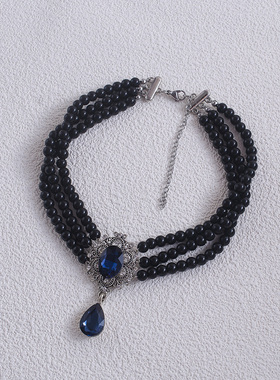 小香风6mm仿珍珠choker项链