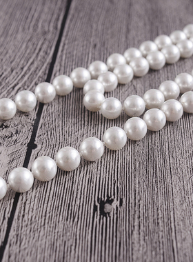 10mm贝壳珍珠长款旗袍项链毛衣链
