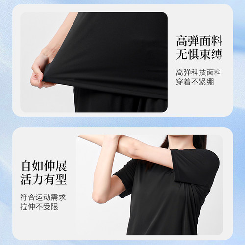 李宁运动套装女士速干2026夏季羽毛球服短袖短裤跑步中考体育学生 - 图1