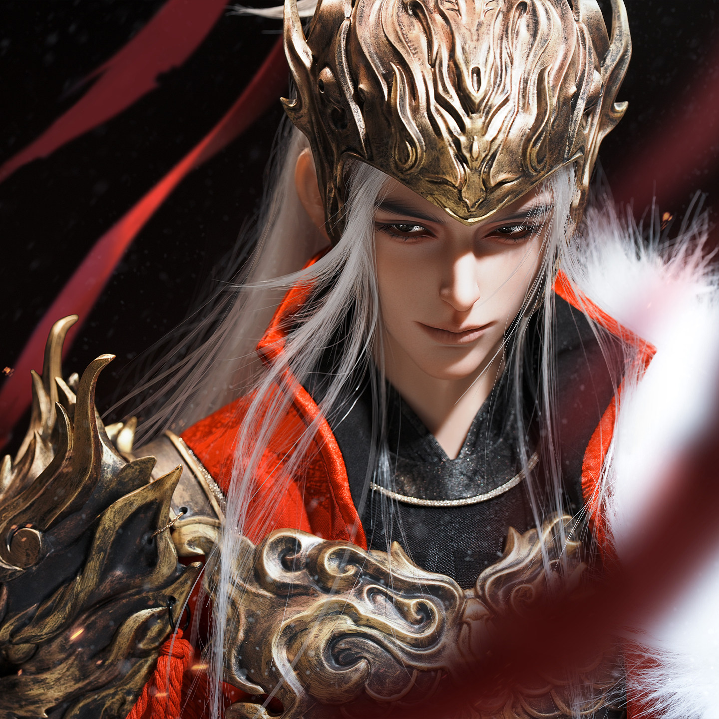 【限时全套】龙魂秦琼 搜神传记裸娃75/77bjd娃娃古风正版男娃 - 图0