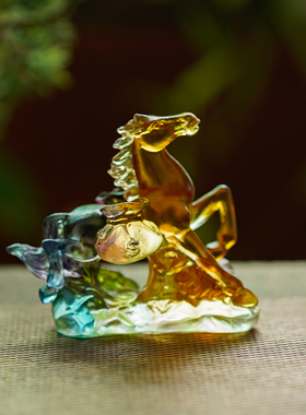 琉璃马上有钱家用客厅办公室摆件