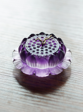 宋式美学琉璃线香莲花香插