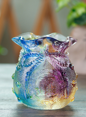 珍悦古法琉璃乔迁开业礼品聚宝袋