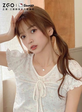 正品新款hellokitty项链925纯银