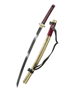 日本居合道武士刃弹簧钢东洋刀剑一体打刀训练道具katana未开刃