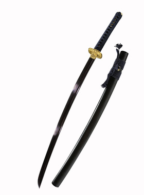 龙泉市一体花纹钢日本刀东洋武士