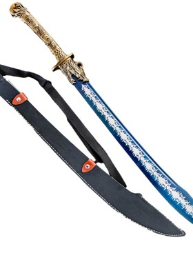 龙泉市刀剑高锰钢一体牛尾战刀