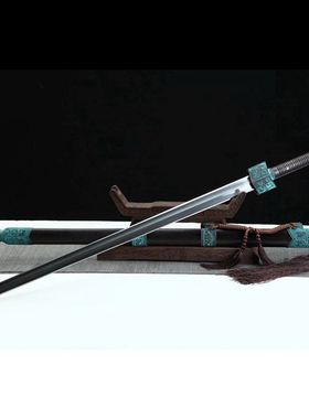 龙泉锻打宝剑汉剑一体花纹钢