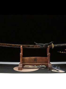 高档手工三枚合夹钢日本打刀东洋武士刃手工刀剑一体katana未开刃