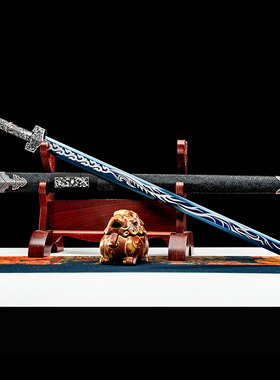 龙泉镇宅宝剑真剑六面汉剑长