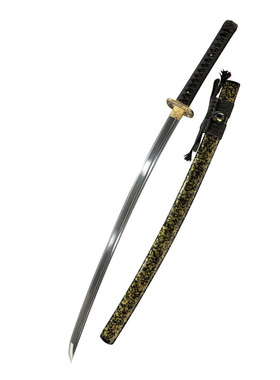 日本武士刃龙泉刀剑一体长刀花纹钢打刀东洋居合刀花纹钢刀未开刃