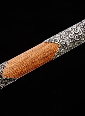 龙泉市刀剑一体花纹钢双手唐横刀