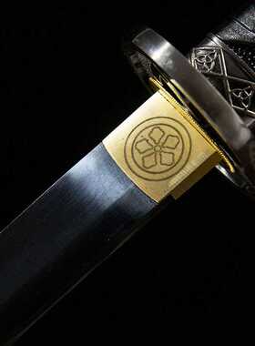 9260钢日本打刀高硬度刀剑黑武士刃长刀居合道钢刀katana未开刃