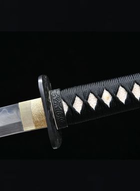 龙泉刀剑26寸铁装T10烧刃打刀