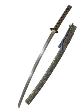 大马士革武士刃一体日本刀东洋居合长刀手工龙泉刀剑katana未开刃