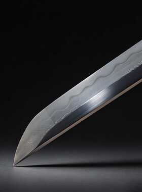 高端手工自炼钢打刀日本刀一体长刀武士刃收藏鎏金银katana未开刃