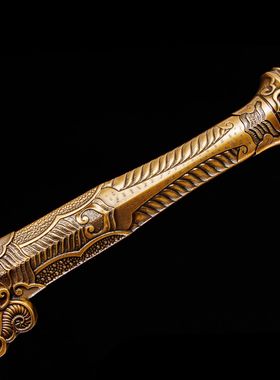 龙泉市刀剑一体八面花纹钢春秋