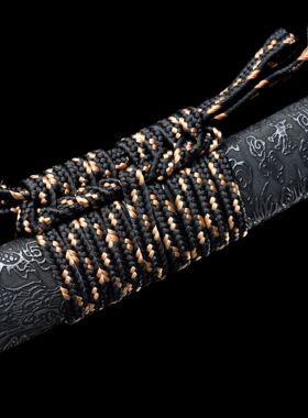 龙泉市刀剑花纹钢烤蓝手工锻打