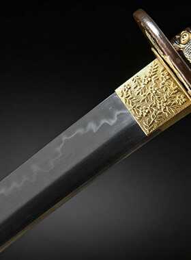 T10钢居合打刀手工锻打日本武式长刀覆土烧刃武士道katana未开刃