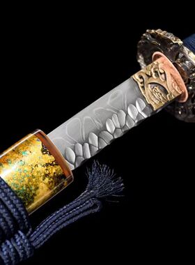 龙泉市刀剑手工煅打石纹T10钢