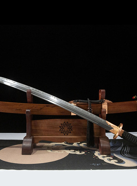 明官刀手工包铜龙泉市清刀酸枝木