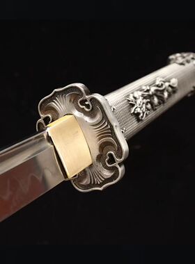 龙泉刀剑T10钢覆土烧刃手工锻打