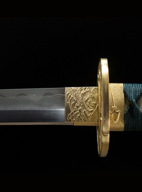 龙泉手工一体胁差短刀东洋武士