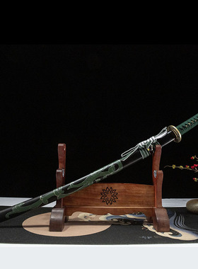 苔龙息打刀手工锻打日本刀长款