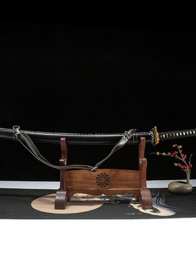 外贸鬼剑士一体大马士革纹日本刀