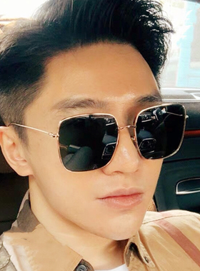 墨镜显瘦时尚风方形街拍太阳眼镜