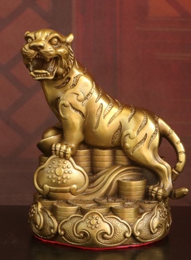 黄铜十二生肖摆件桌面招财吉祥物