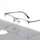 Business ultra-light half-titanium half-rim glasses with prescription
