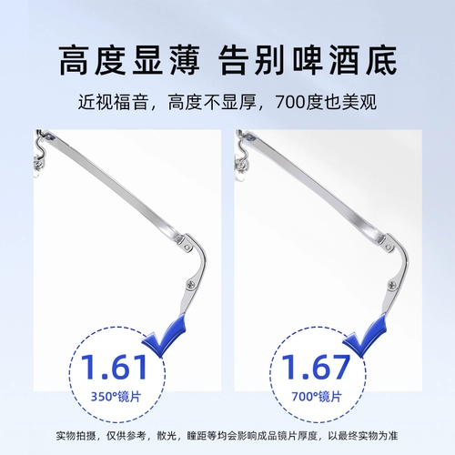 Liu Yifei's Tyme Glasses Женские ультра -светлые чистые титановые рамы титановой каркас рамки может быть оснащен линзой высокой миопий