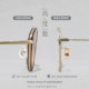 Japanese ultra-light pure titanium tea gold small-frame glasses frame for women, retro cat-eye, can be equipped with high-precision anti-blue light myopia frames