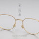 2025 designer glasses niche ultra-light pure titanium round retro plain men's and women's gold wire glasses frame flat mirrors