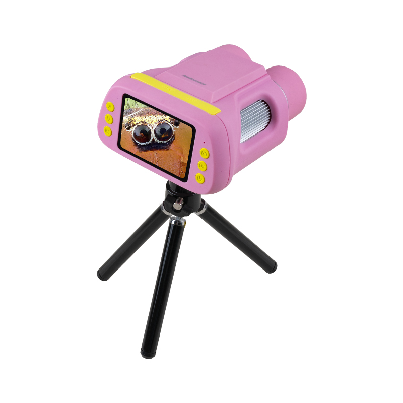 安东星2寸带屏高清儿童显微望远镜二合一数码电子放大镜50手持便携式户外科普实验300倍小学生男女孩益智礼物