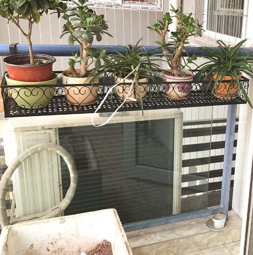 欧式多层阳台栏杆花架悬挂式铁艺多肉吊兰绿萝客厅壁挂花盆架子 - 图1