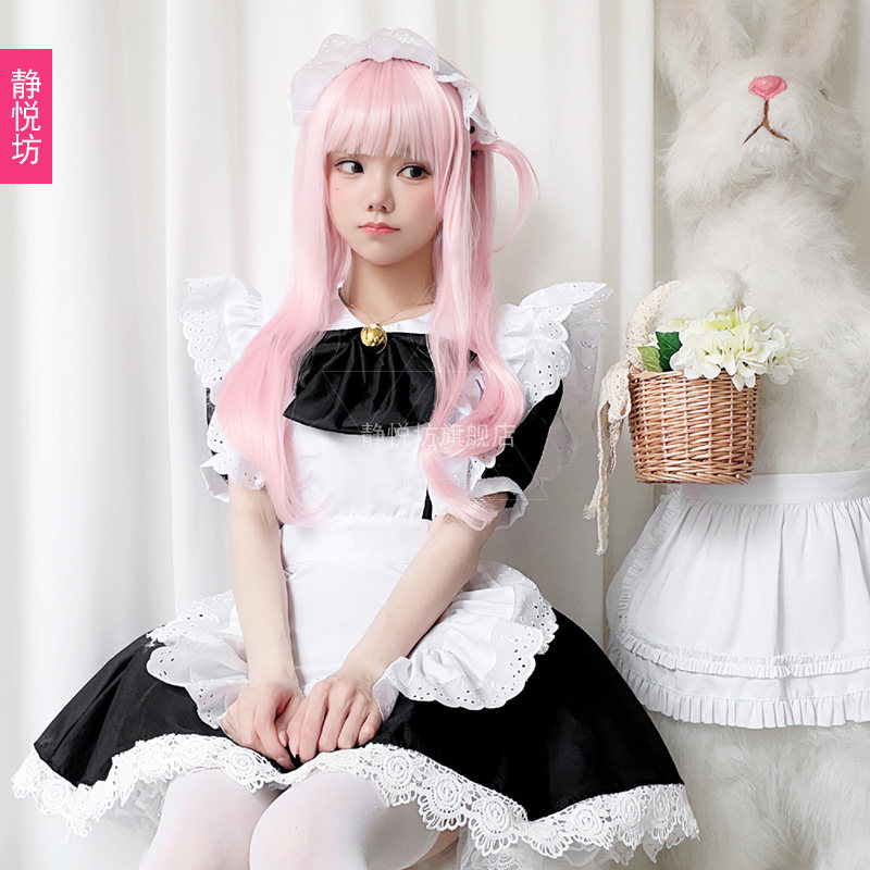 日本软妹猫咪咖啡女仆装可爱cosplay服萝莉lolita动漫cos装连衣裙_虎窝淘